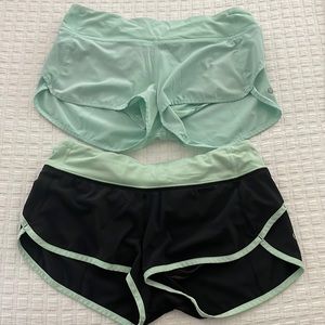 Lululemon speed shorts (original style) Lot of 2